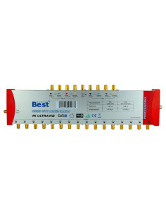BEST GERMANY Multiswitch 9/8 Multicommutateur 9 entrées 16 sorties + Alimentation