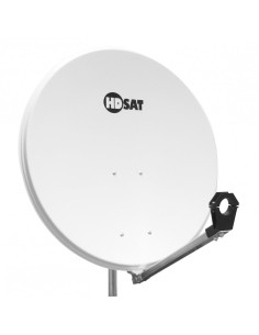 HDSAT Parabole Satellite Offset 80 cm ALU blanche