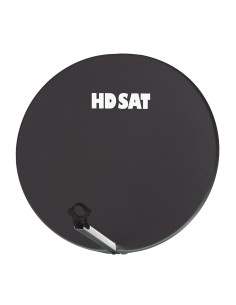 HDSAT PARABOLE 75 CM FIBRE COMPOSITE Gris Antracite + BRIDES INOX