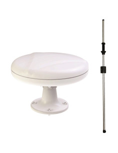 ANTARION Antenne TNT Omnidirectionnelle 35dB + Mat Traversant Camping Car Caravane