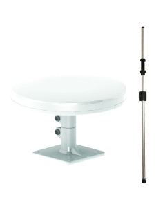 ANTARION Antenne TNT OMNIPROPLUS 38dB + Mat Traversant Camping Car Caravane