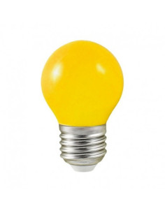 Ampoule LED E27 Bulb G45 1W Jaune