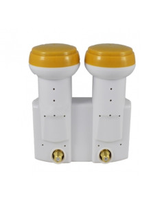 LNB MONOBLOC TWIN 0,1 DB GOLDEN MEDIA FULL HD 3D READY 
