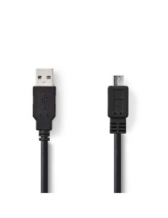 Câble USB  USB 2.0  USB-A Mâle  USB Micro-B mâle  480 Mbps  Plaqué nic