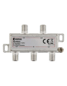 Splitter satellite Répartiteur F satellite 12.0 dB / 5-2400 MHz - 4 Ou