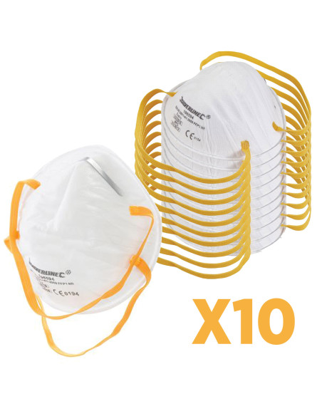 Pack 10X Masque respiratoire FFP1 Conforme EN 149 Usage unique