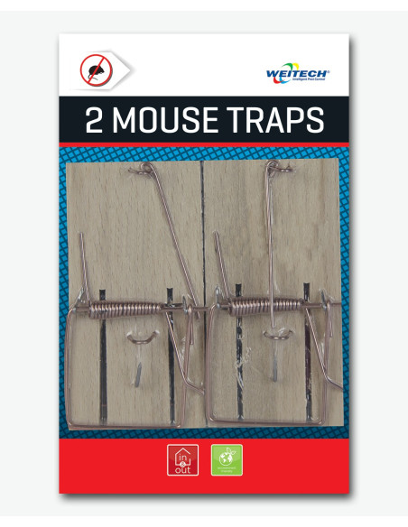 WEITECH 2 MOUSE TRAPS Piège Souris