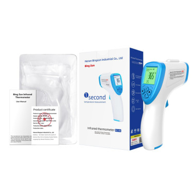 Bz R6 Thermometre Ir Infrarouge Frontal Sans Contact Temperature Bebe Adulte