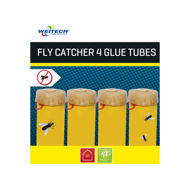 WEITECH FLY CATCHER 4 GLUE TUBES Elimine Mouches Moucherons