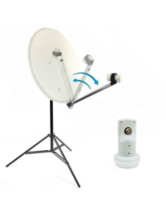 Kit Camping Antenne Satellite 60 cm + Trepied Parabole 