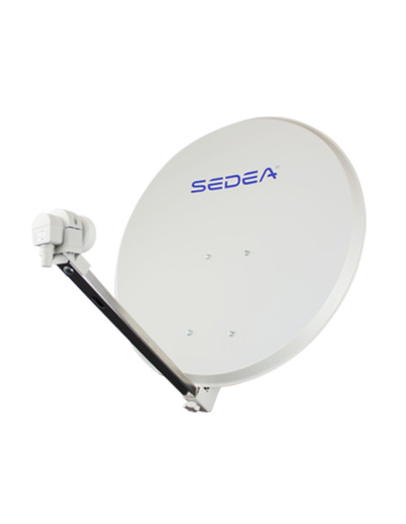 SEDEA Parabole Acier 65cm EASY + LNB single