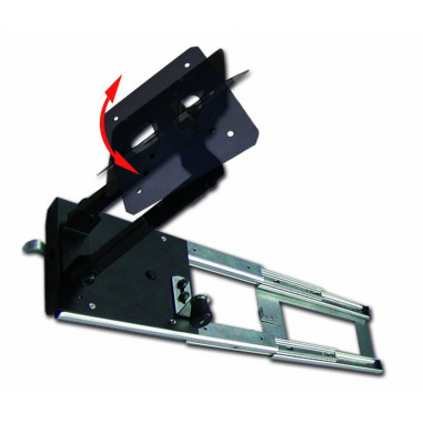 ANTARION Support TV Placard 180° Bras court idéal Camping Car