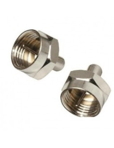 2 x BOUCHON Terminal FICHE F (75 Ohms) Charge