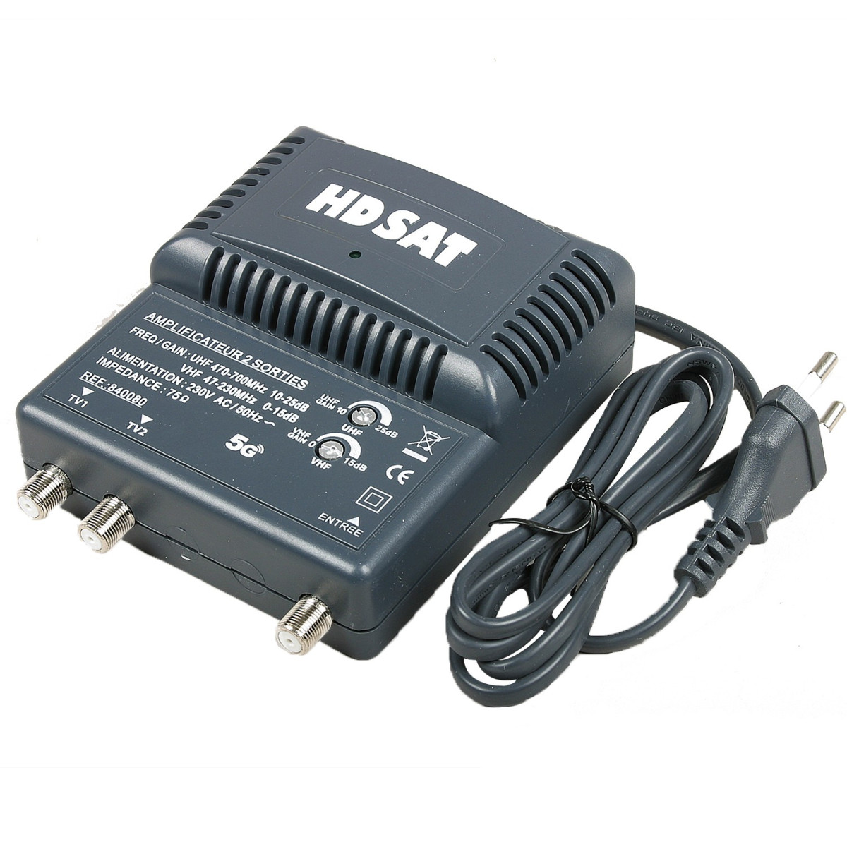 AMPLIFICATEUR BLINDE 30 dB UHF ou VHF ou MIXTE 