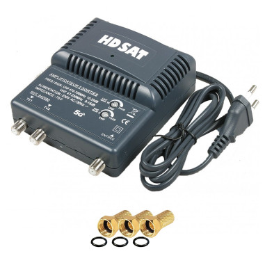 AMPLIFICATEUR TNT BLINDE 2 SORTIE ampli d'intérieur antenne tv 220V