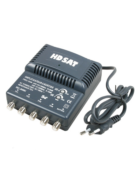 AMPLIFICATEUR TNT BLINDE 4 SORTIES ampli d'intérieur antenne tv 220V