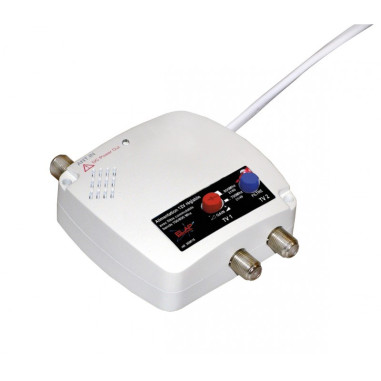 ELAP Antenne TNT PATCH HD 50 - Amplifiée - Gain 50 dB + ampli / alimentation 5/12/24/220 V - 2 sorties TV - IDÉAL MOBILHOME