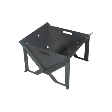 BRASERO en ACIER CORTEN Gris Métal  Barbecue 54.5x50x40cm