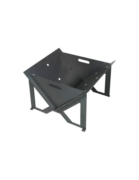 BRASERO en ACIER CORTEN Gris Métal  Barbecue 54.5x50x40cm