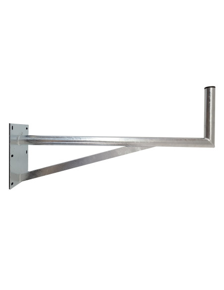 HDSAT JUMBO80 Bras Coudé Grand Déport 80 cm Diamètre 50 mm Fixation Antenne Parabole Satellite Mur Toit