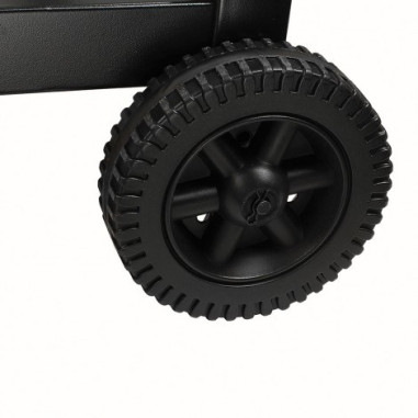 LIVOO Desserte pour Plancha Mobile sur roulette avec rangements