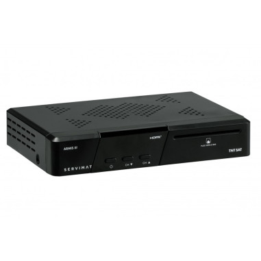 SERVIMAT Récepteur TV satellite HD +  Carte TNTSAT V6 + Câble 12V + Déport IR 1.80m 