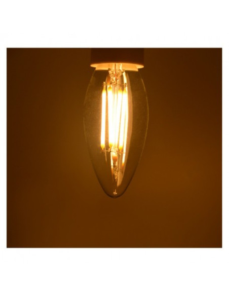 Ampoule Led E14 Filament Flamme 4W 2700K