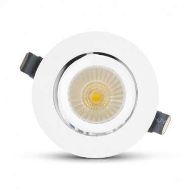 Spot LED Escargot Rond Inclinable et Orientable avec Alimentation Electronique 30W 3000K