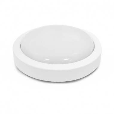 Plafonnier LED Blanc Ø190 12W 4000K + Détecteur RF