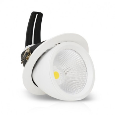 Spot LED Escargot Rond Orientable 60W 4000K + Alimentation Electronique