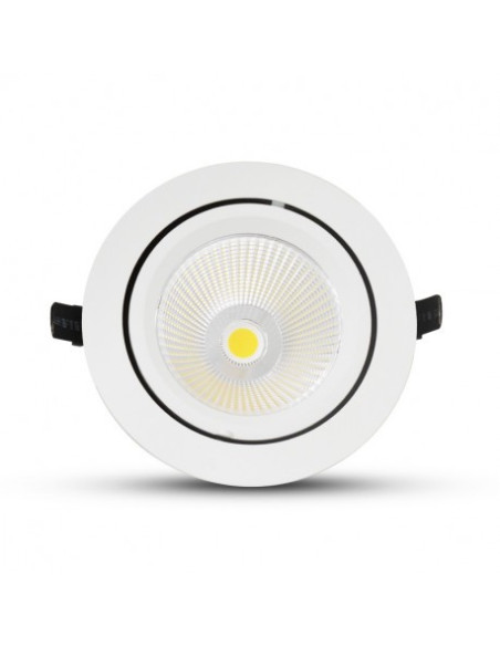 Spot LED Escargot Rond Orientable 60W 4000K + Alimentation Electronique