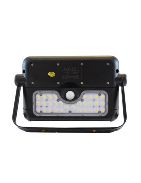 Projecteur Led Solaire 5W (45W) Blanc neutre 4000°K Détecteur et batterie