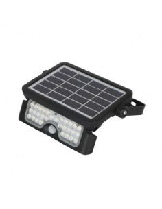 Projecteur Led Solaire 5W (45W) Blanc neutre 4000°K Détecteur et batterie