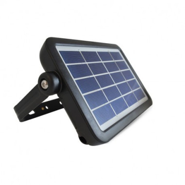 Projecteur Led Solaire 5W (45W) Blanc neutre 4000°K Détecteur et batterie