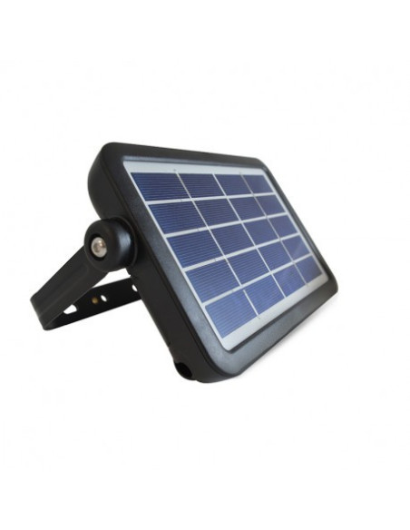 Projecteur Led Solaire 5W (45W) Blanc neutre 4000°K Détecteur et batterie