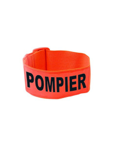 Brassard Orange Fluorescent Pompier Haute visibilité