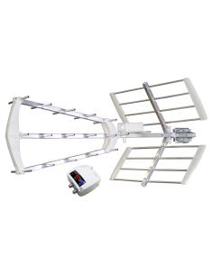 ELAP Antenne TNT extérieure Trinappe 55dB filtrée 4G