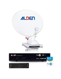 Pack ALDEN ONELIGHT Parabole Automatique 65cm + Récepteur satellite SATMATIC HD FRANSAT