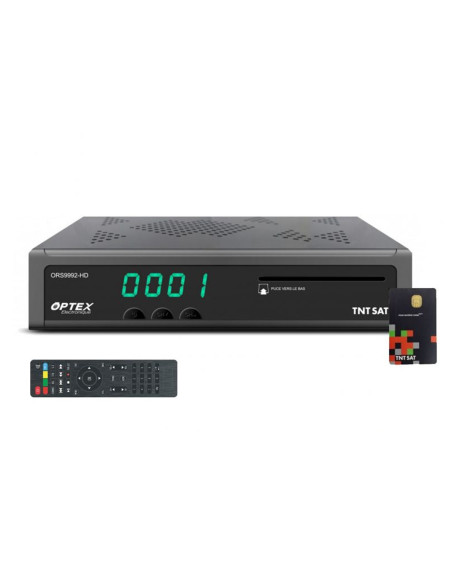 OPTEX Récepteur TV Satellite HD Timeshift EPG Péritel HDMI + Carte TNTSAT