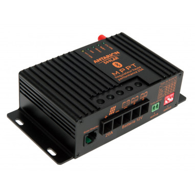 ANTARION Régulateur de Charge Solaire MPPT 320W 20A Bluetooth Androïd IOS