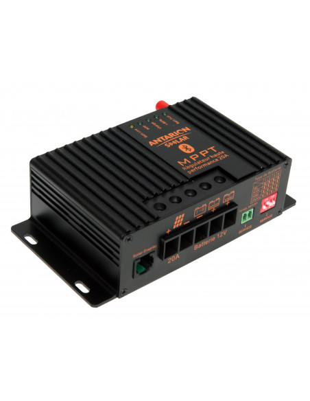 ANTARION Régulateur de Charge Solaire MPPT 320W 20A Bluetooth Androïd IOS