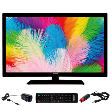 ANTARION TV LED 22" 55cm Téléviseur FULL HD Camping car Compatible 12V