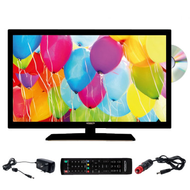 Pack ANTARION TV LED 22" 55cm Téléviseur HD Lecteur DVD + Récepteur Satellite TNTSAT