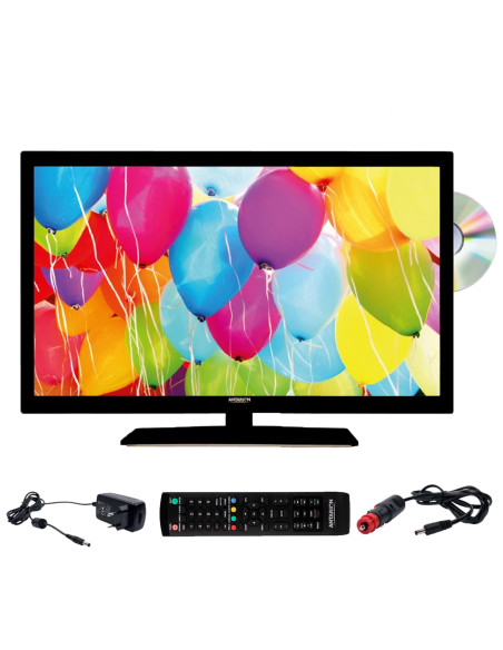 Pack ANTARION TV LED 22" 55cm Téléviseur HD Lecteur DVD + Récepteur Satellite TNTSAT