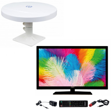 Pack ANTARION TV LED 22" 55cm Téléviseur FULL HD 12V + Antenne TNT Omnidirectionnelle