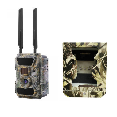SEMAC Caméra de Chasse HD Extérieure 4G 58LED infra-rouge IP66 + PANNEAU SOLAIRE 12V