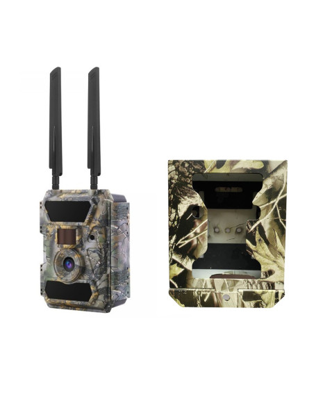 SEMAC Caméra de Chasse HD Extérieure 4G 58LED infra-rouge IP66 + PANNEAU SOLAIRE 12V