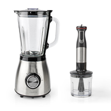 PACK Blender 800W 1,5L + Mixeur Plongeant 800W Acier inoxydable