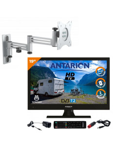 ANTARION TELEVISEUR LED 19" 48CM TV CAMPING CAR BATEAU 12V 220V