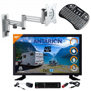ANTARION TV 22" 55CM SMART ANDROID 9.0 Televiseur WIFI CONNECT 12V 24V 220V